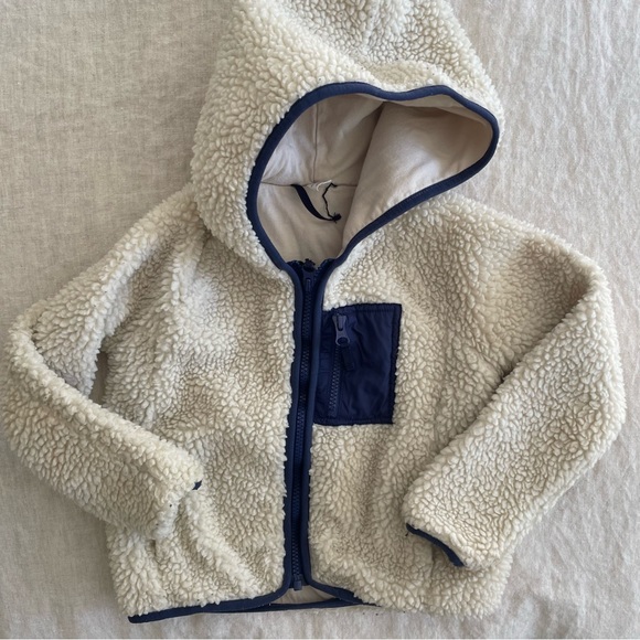 J. Crew Sherpa Fleeze Zip Up Jacket - Picture 1 of 4
